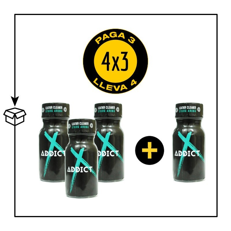 PACK 4 POPPERS ADDICT 10ML PACK 4 POPPERS ADDICT 10ML