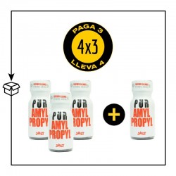 PACK 4 POPPERS PUR AMYL/PROPYL 10ML