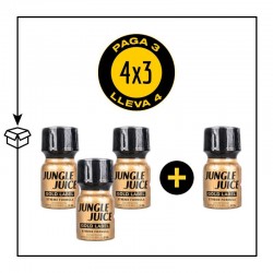 PACK 4 POPPERS JUNGLE JUICE GOLD LABEL 10ML