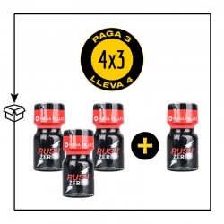 PACK 4 POPPERS RUSH ZERO 9ML