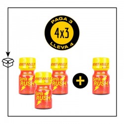 PACK 4 POPPERS SUPER RUSH 10ML