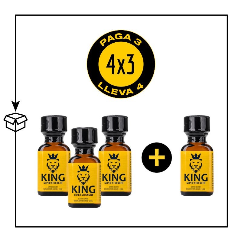 PACK 4 POPPERS KING 24ML