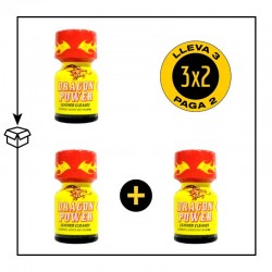 .PACK 3 POPPERS DRAGON POWER 9ML