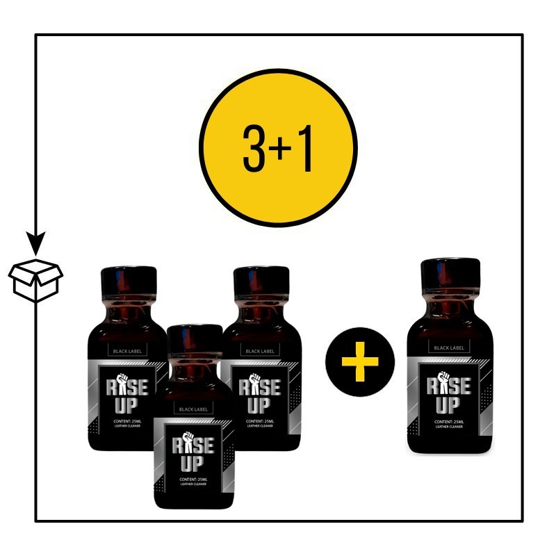 PACK 4 POPPERS RISE UP 24ML PACK 4 POPPERS RISE UP 24ML