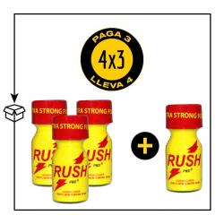 PACK 4 POPPERS RUSH EXTRA STRONG FORMULA 10ML