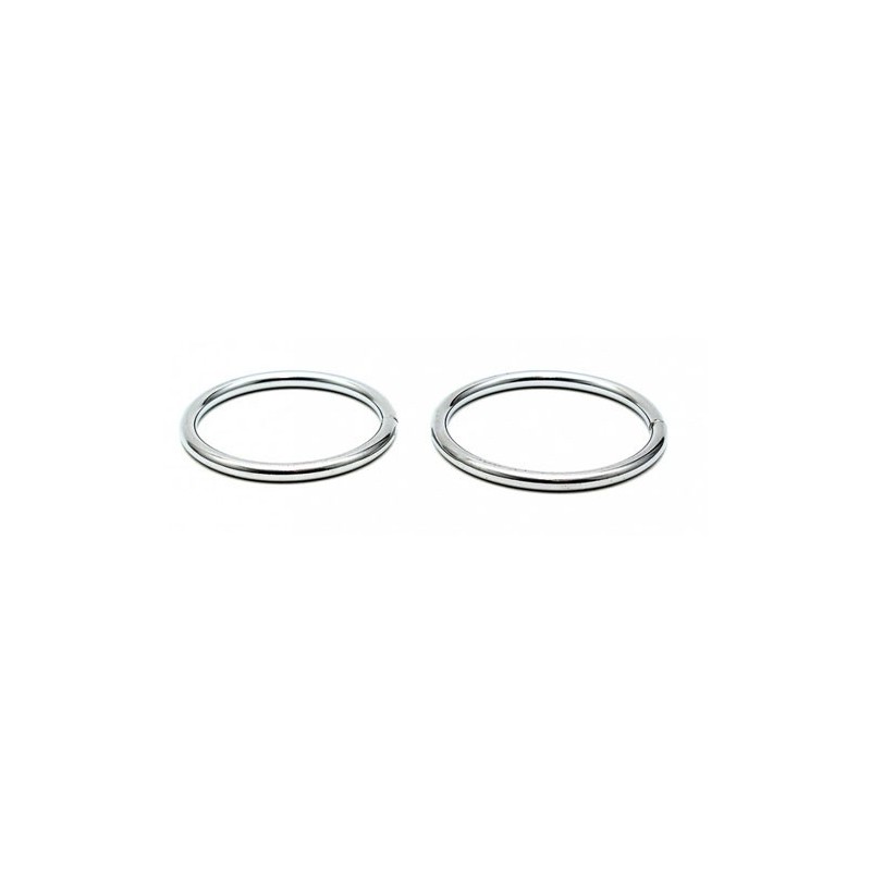 Set de 2 anillos metálicos finos para el pene – 40/45 mm Set de 2 anillos metálicos finos para el pene – 40/45 mm