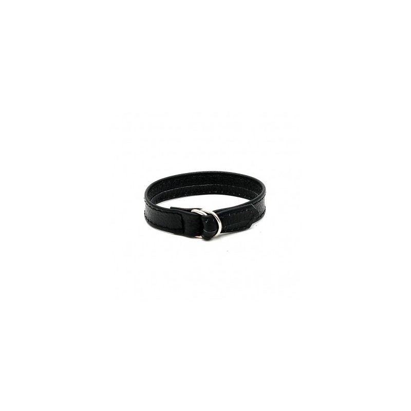 Anillo para el pene en cuero auténtico – Placer ajustable